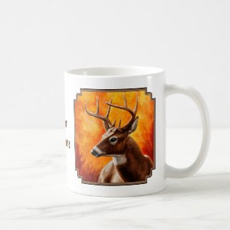Whitetail Deer Buck Hunting Coffee Mug