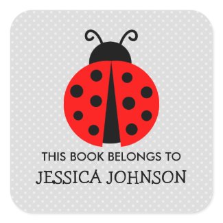 This book belongs to ladybird bookplate stickers