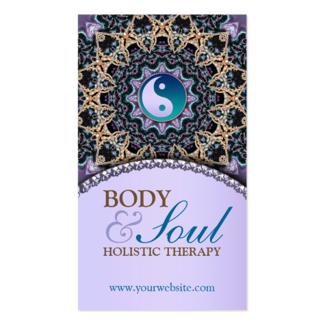 Vintage Tapestry New Age Holistic Business Card