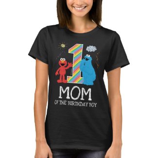 Sesame Street Rainbow 1st Birthday | Mom T-Shirt