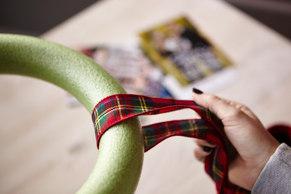 DIY Holiday Card Wreath #zazzle #DIY