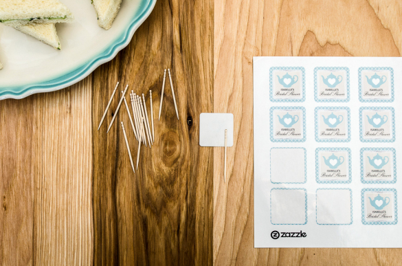 DIY Wedding Series: Bridal Shower Hors d’Oeuvre Flags