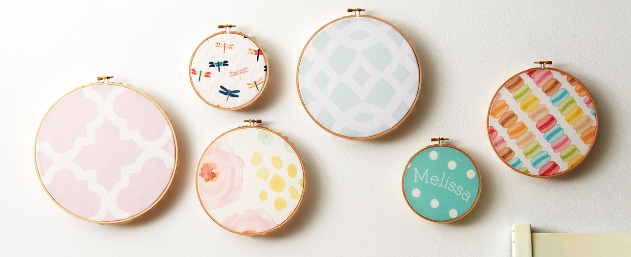 DIY Fabric Embroidery Hoops