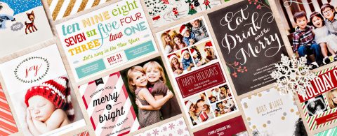 DIY Holiday Card Series- Holiday Card Wreath