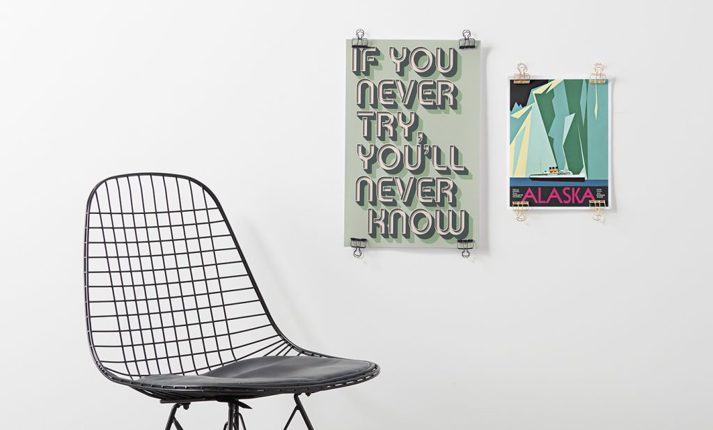 DIY How to Hang Prints with Binder Clips Zazzle Ideas