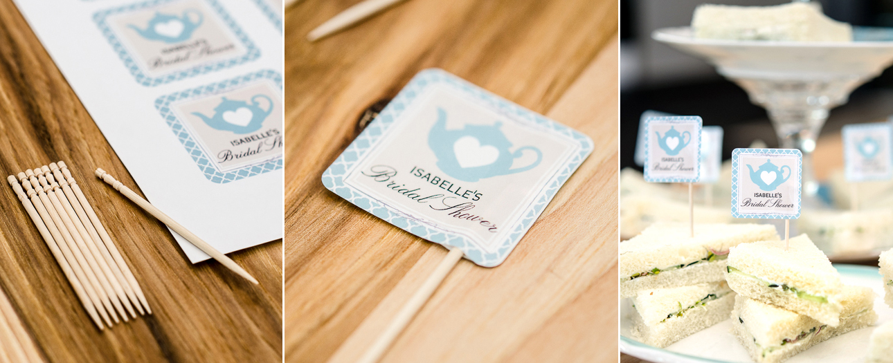 DIY Wedding Series: Bridal Shower Hors d’Oeuvre Flags