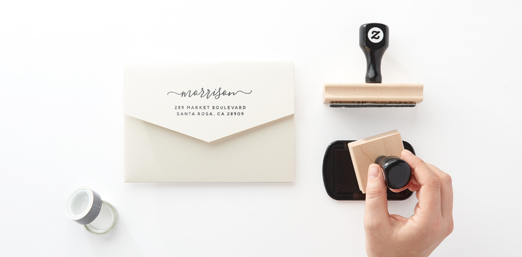 Rubber stamps that can double for your wedding stationery as well as all your future stationery needs.