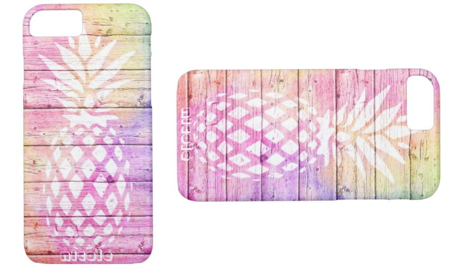 Tropical Pineapple Driftwood iPhone 7 Barely There Case