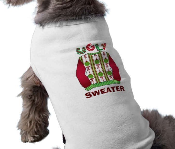 Ugly christmas sweater for pets - funny dog sweater