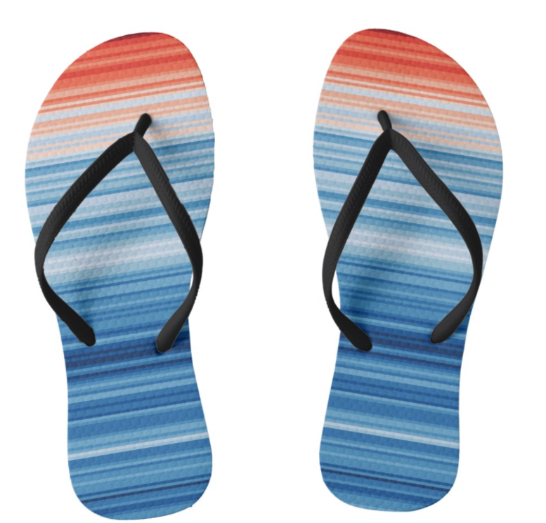 warming climate ed hawkins flip flops