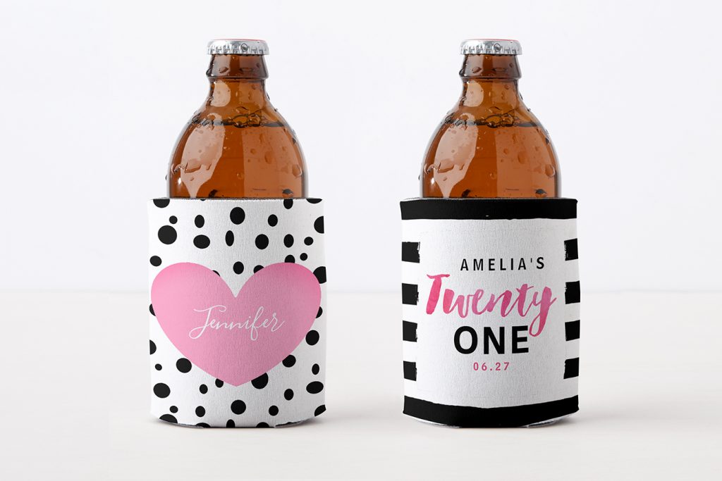 21st Birthday Gift Ideas - Beer Can Coolers