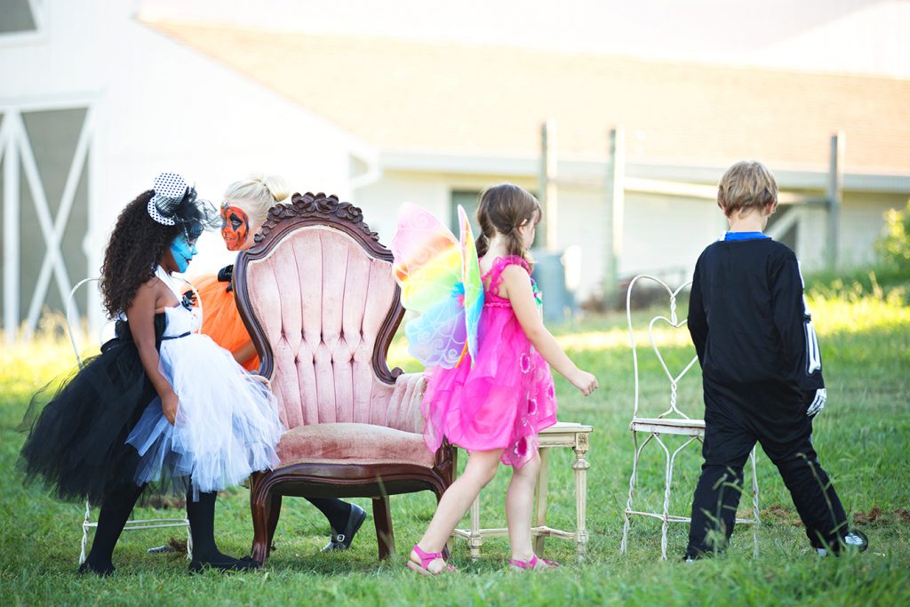 Musical chairs is a classic kids game to play at parties