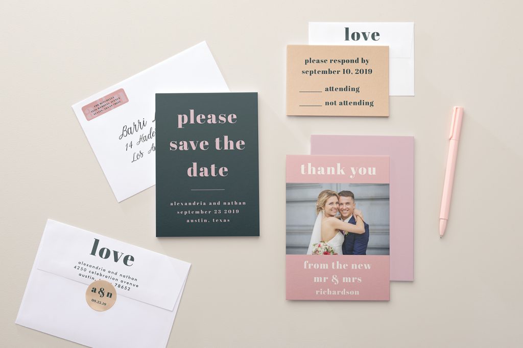 5 tips for how to perfect the mix and match wedding invitation suite