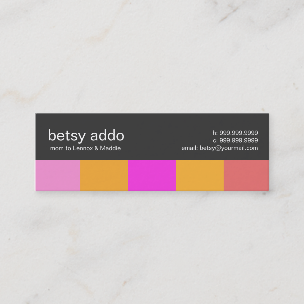 Stripped Mommy Business Card
