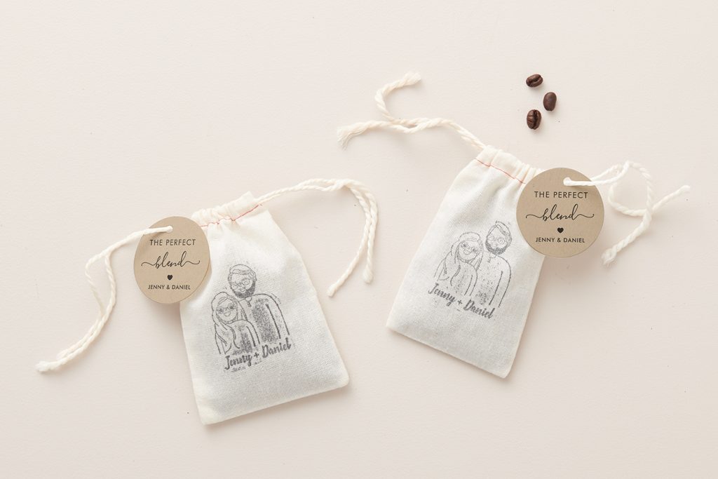 DIY Custom Stamped Wedding Favor Bags Step 4