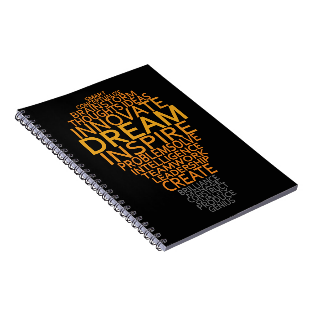Inspirational Light Bulb custom notebook