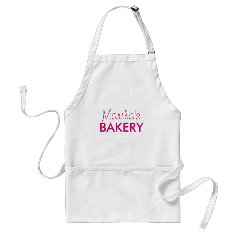 Personalized name baking apron for women