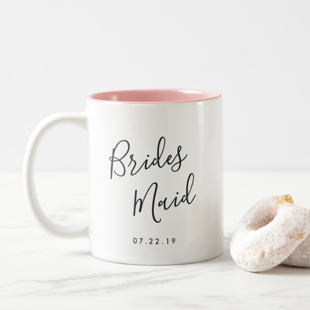 Elegantly Penned | Bridesmaid Two-Tone Coffee Mug