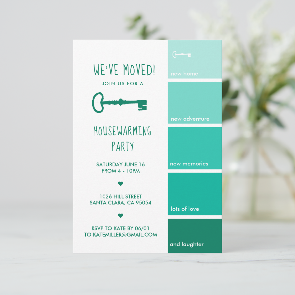 Housewarming Party Invitation | Paint Swatch
