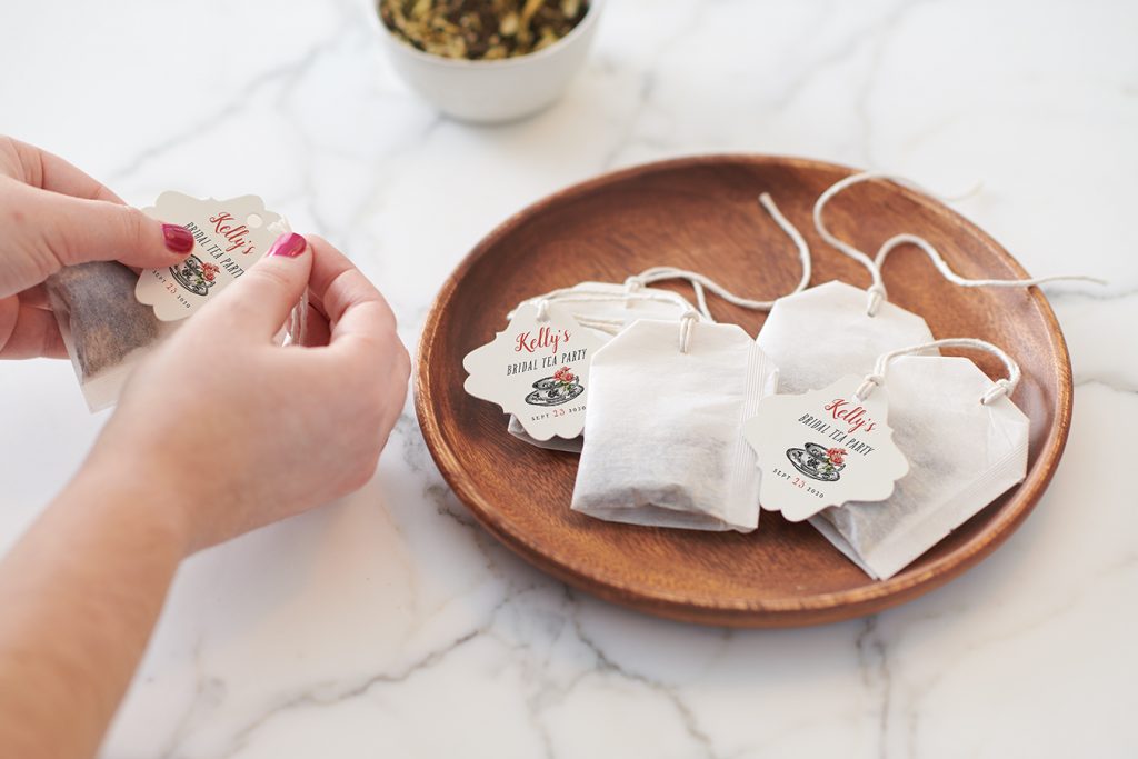 baby shower tea bags