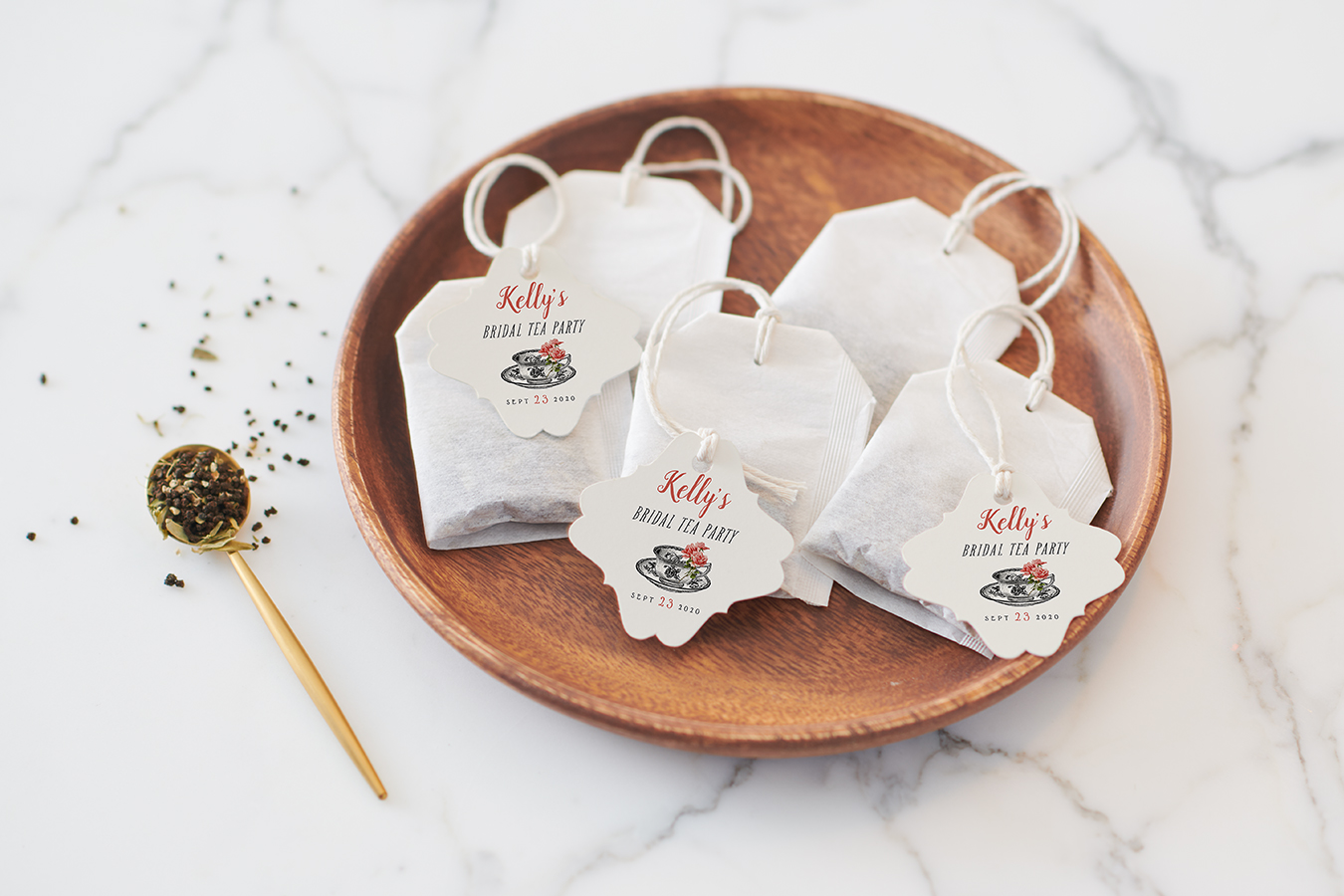 tea bag shower favors