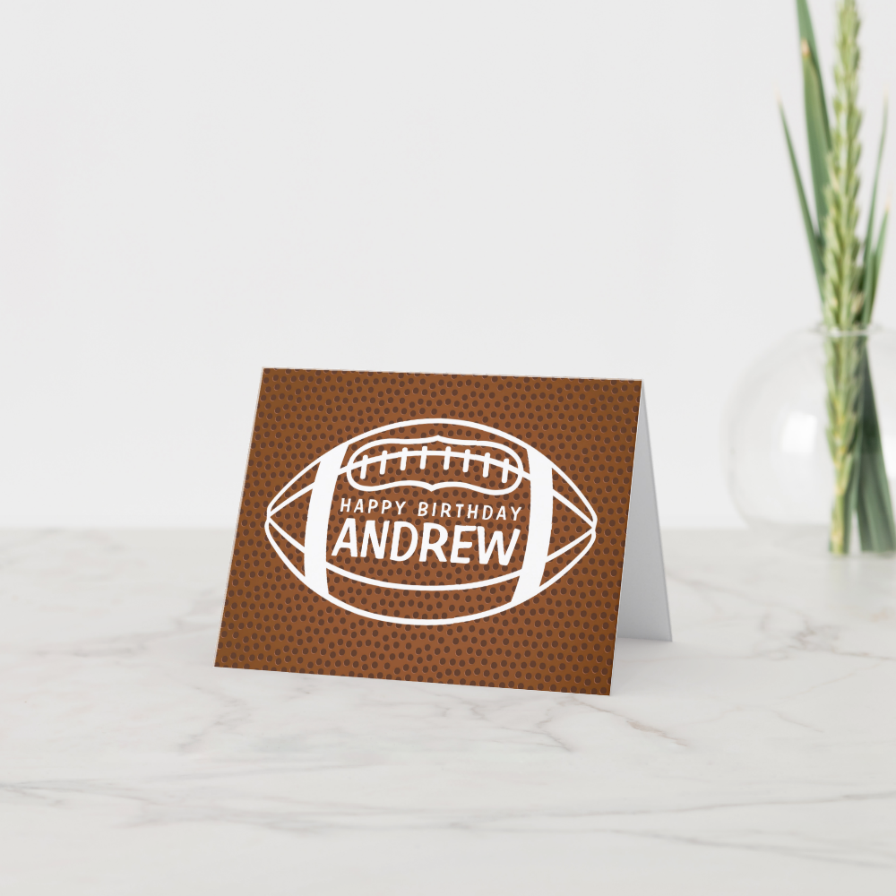 Football Birthday Card
