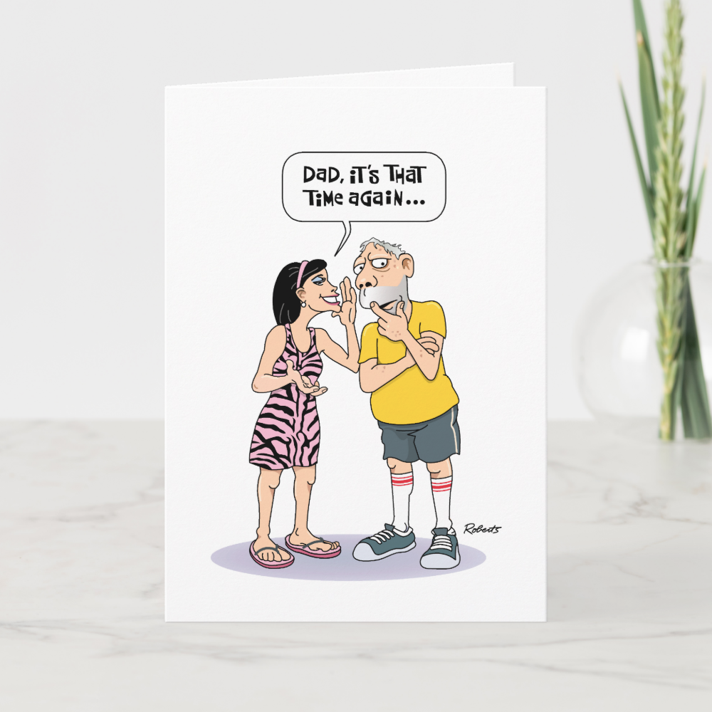 Funny Senior Dad Birthday Card
