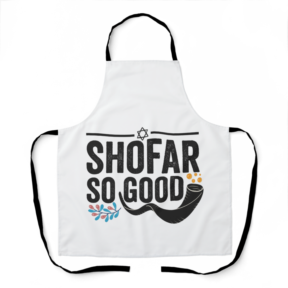 Shofar So good Funny Jewish Hanukkah Holiday Gift Apron