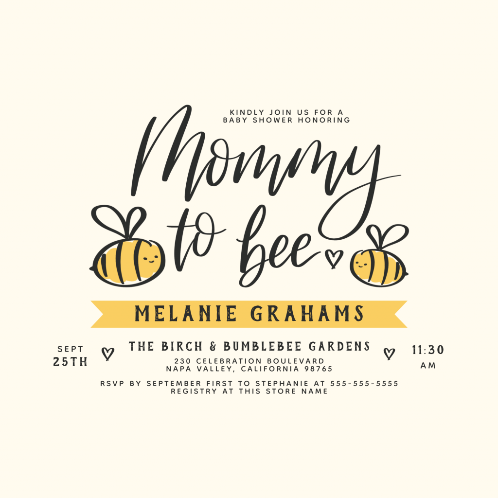 Mommy To Bee & Honeycomb Baby Shower