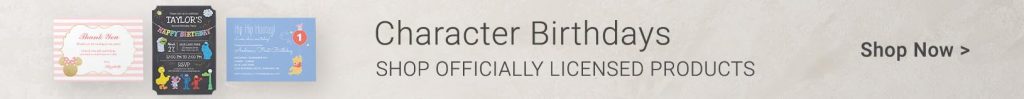 Officially Licensed Birthday Products - Character Birthdays