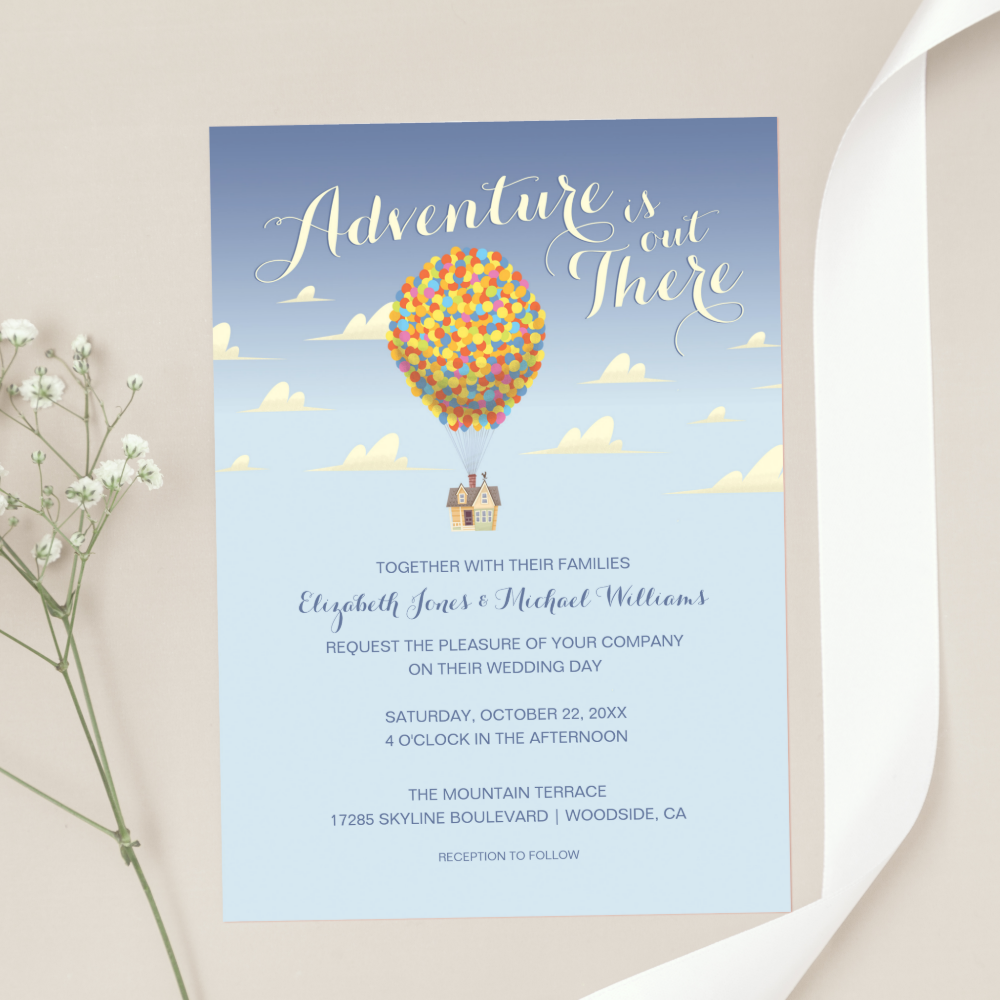 Disney Pixar Up Wedding | Adventure is Out There C Invitation
