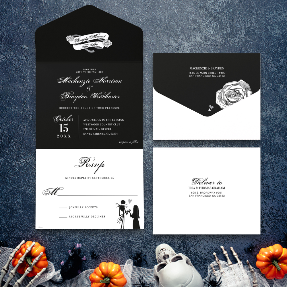 Simply Meant To Be - Wedding All In One Invitation