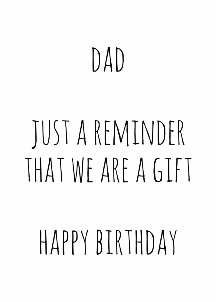 Birthday Card for Dad Funny