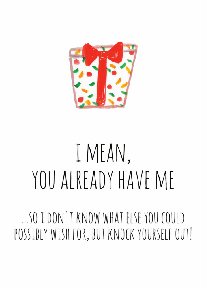 Sarcastic Birthday Card