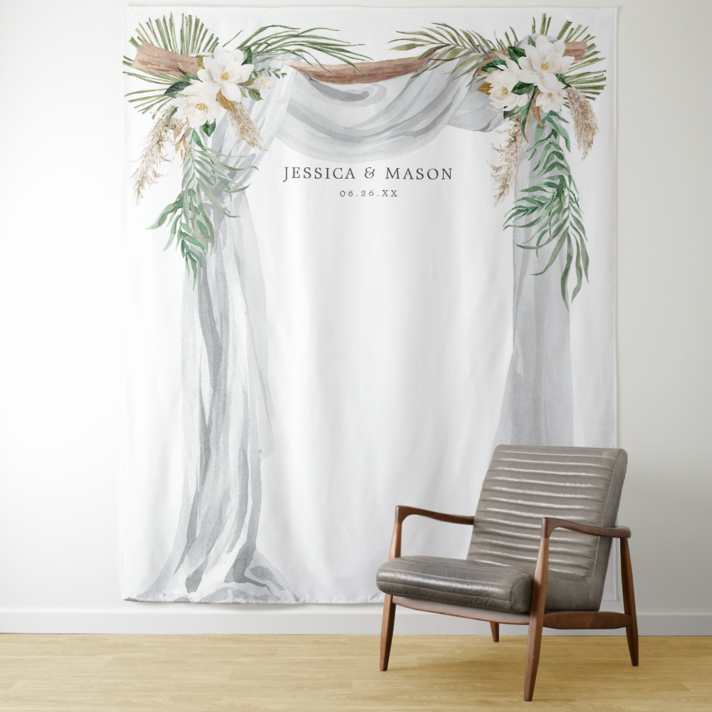 Bohemian Wedding Arch Backdrop Photo Booth
