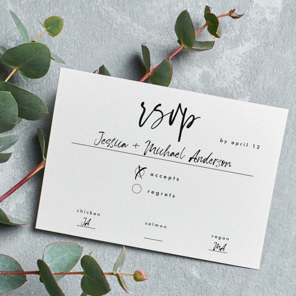 Boho Save the Date, Photo Minimalist Save the Date Invitation
