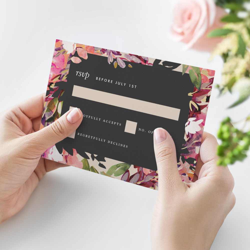 Big Monogram Bold Pressed Gold Foil Save The Date Foil Invitation
