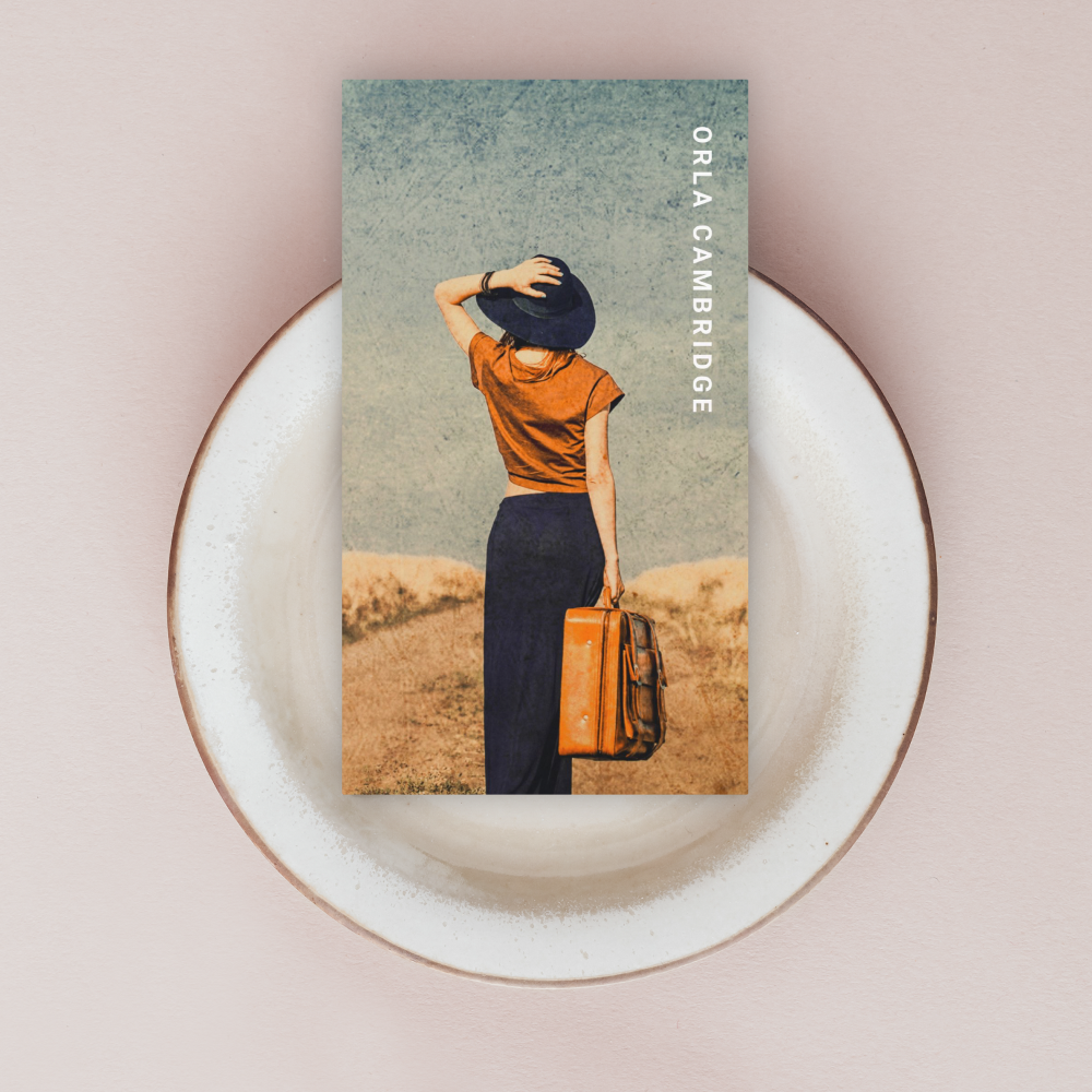 Minimalist Photography Full Photo Simple Business Card
