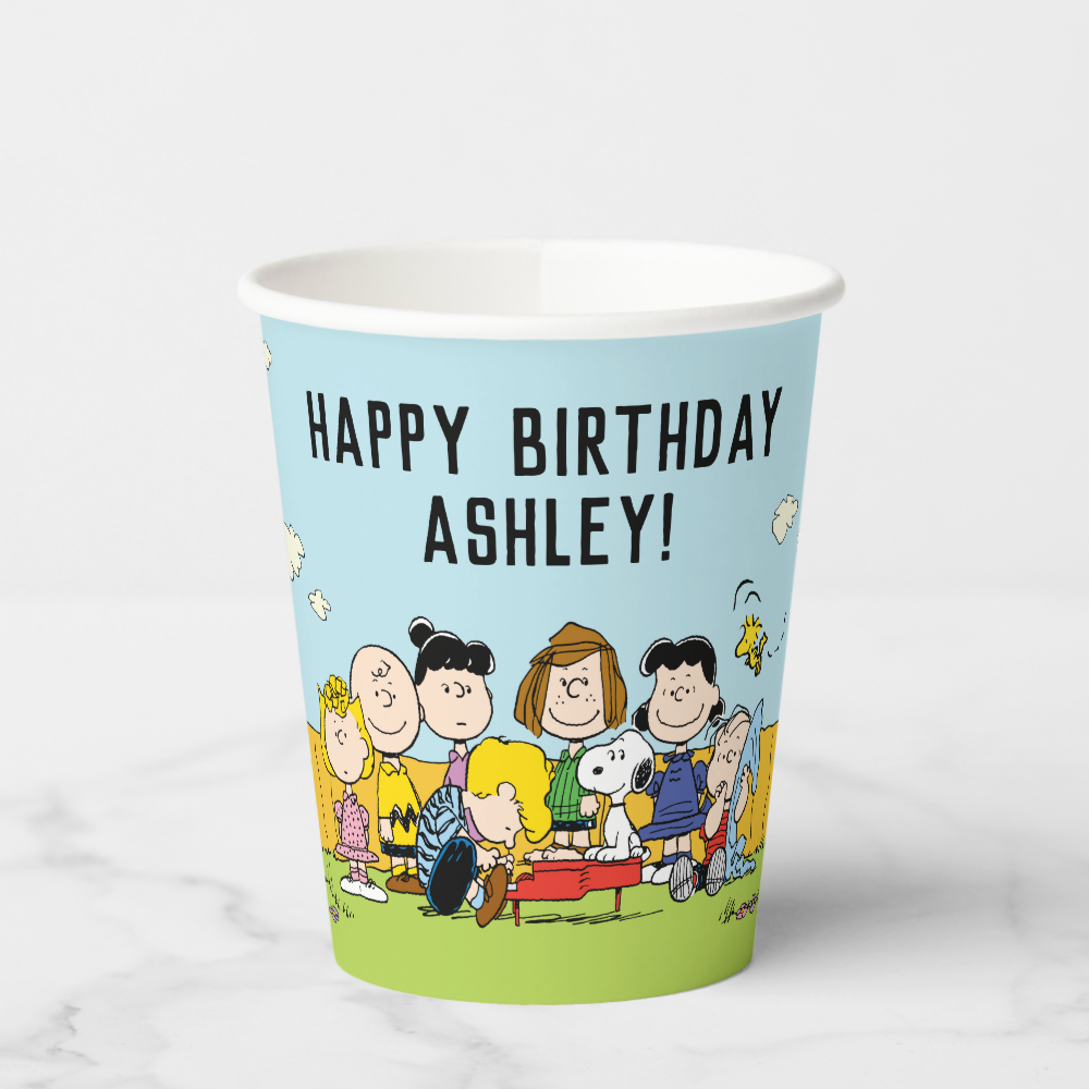 Peanuts | Charlie Brown and Gang Birthday Paper Cups
