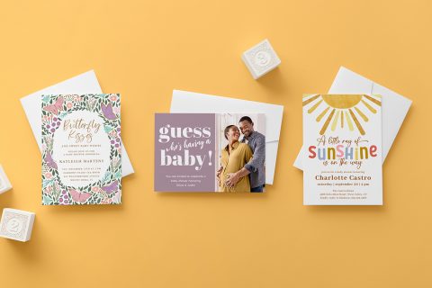 How to Make Your Own Custom Unique Baby Shower Invitations