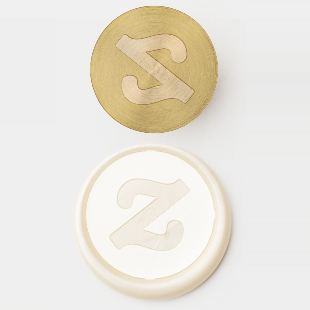 Ivory White Solid Brass Wax Stamper