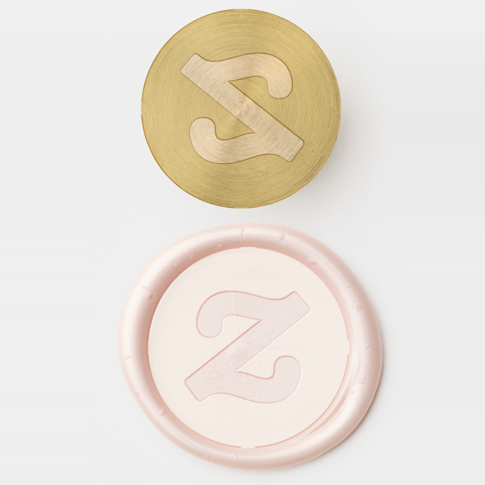 Pearl Blush Solid Brass Wax Stamper