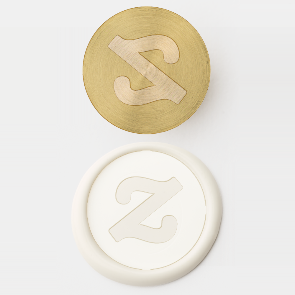 Pearl White Solid Brass Wax Stamper