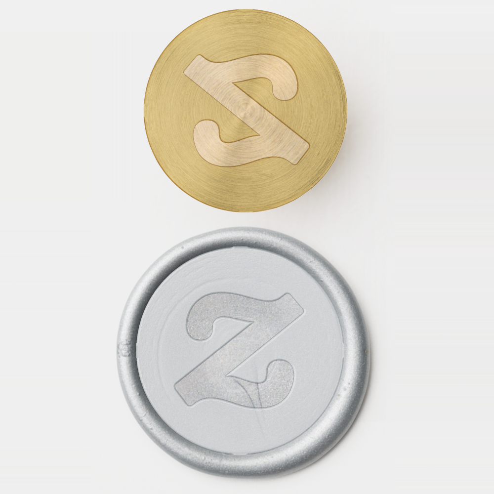 Silver Solid Brass Wax Stamper