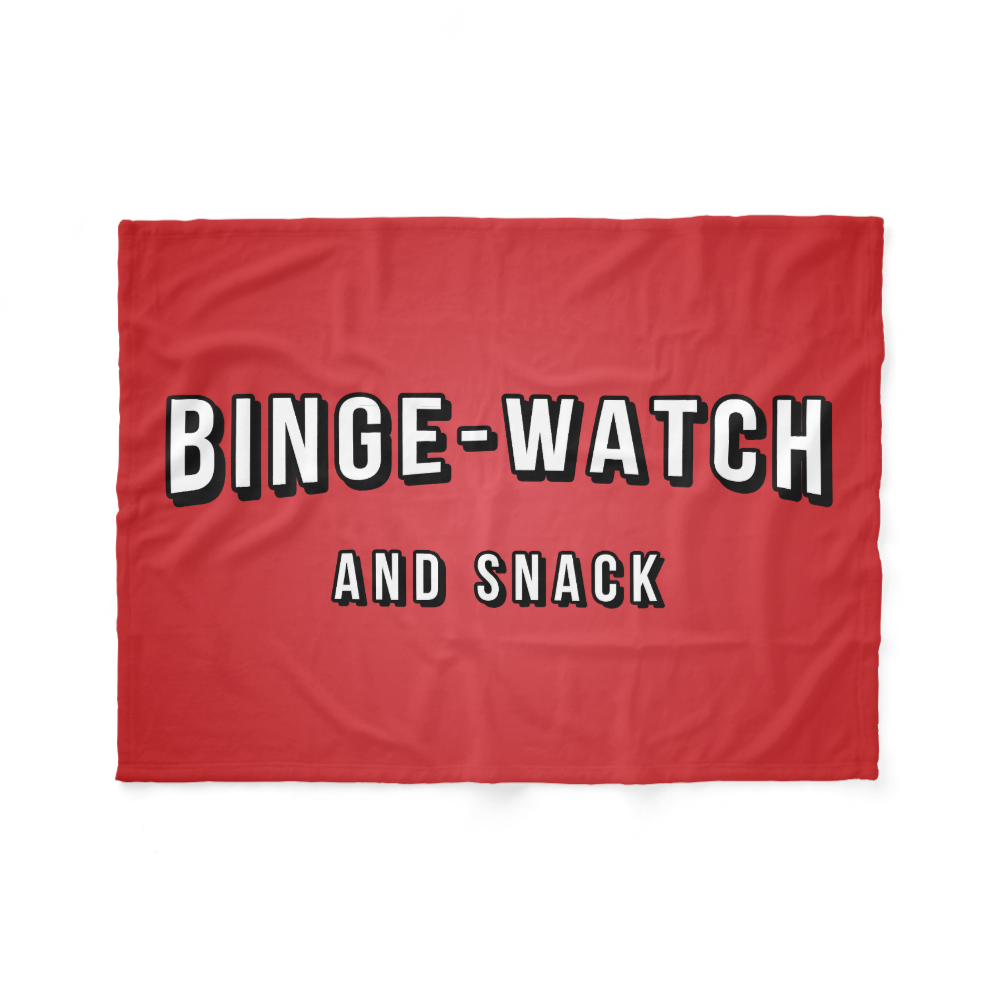 Movie Tv Night Binge Watch and Snack Blanket