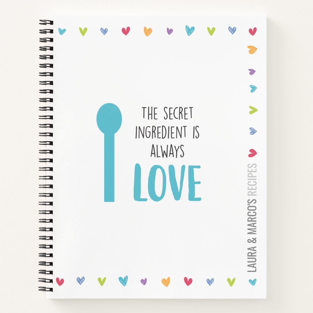 Blank Recipe Book for Couples