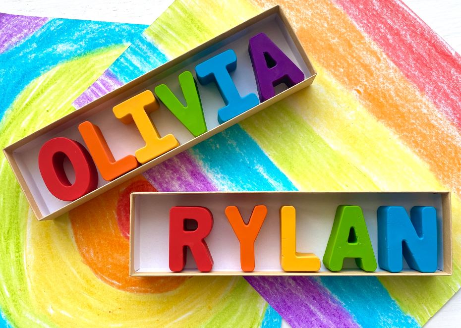 Personalized Name Crayons