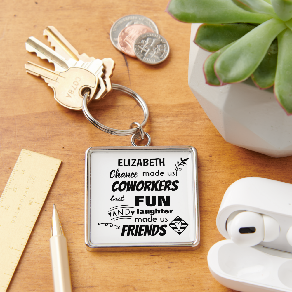 Farewell Coworker Boss - we are Friends Custom Keychain
