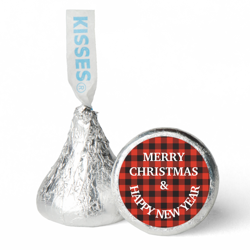 Christmas Red Buffalo Plaid Hershey's Candy