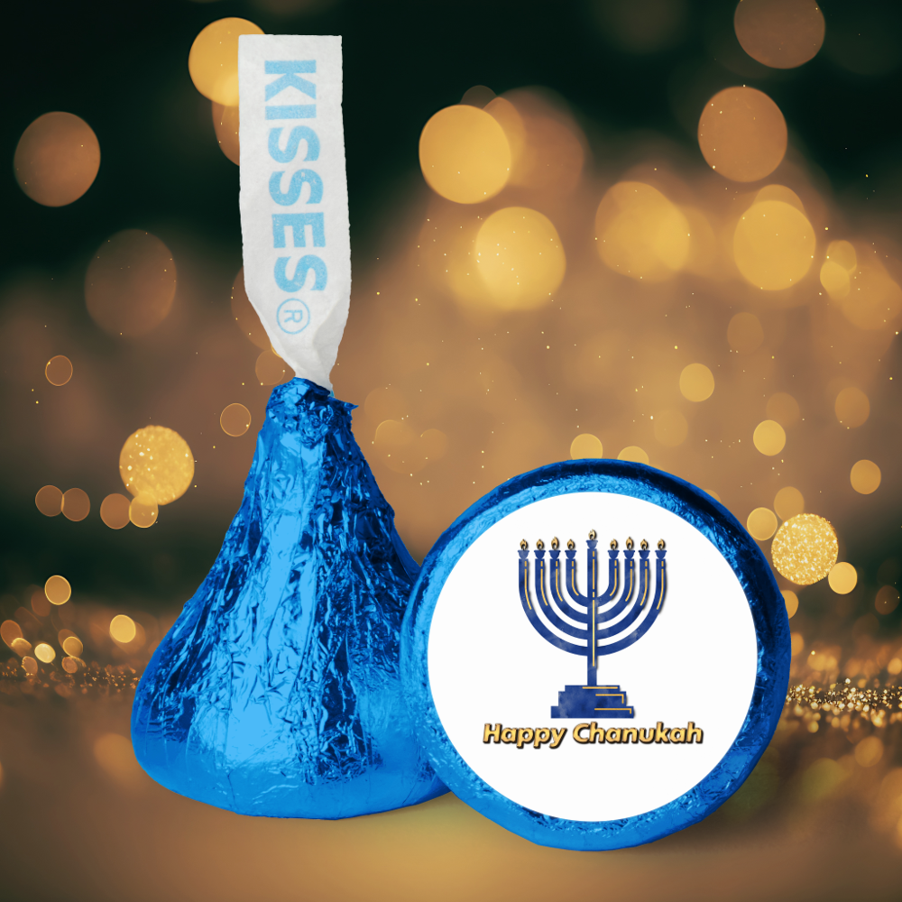 Happy Chanukah Menorah Hershey®'s Kisses®